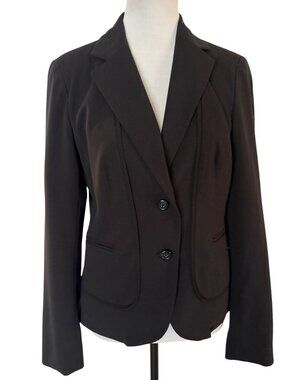 Worthington Black Fitted Blazer Career Jacket Size 6
